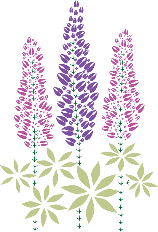 Lupine Trio Stationery